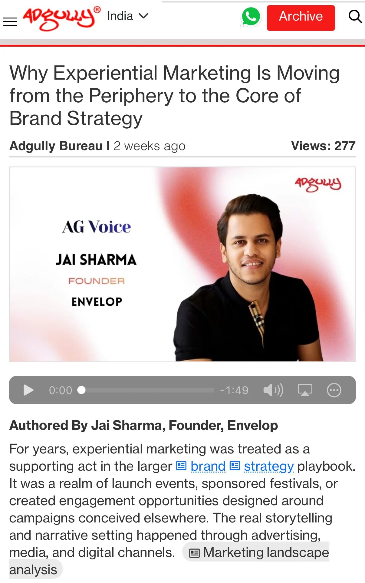 Envelop featured press coverage and design publication feature 14